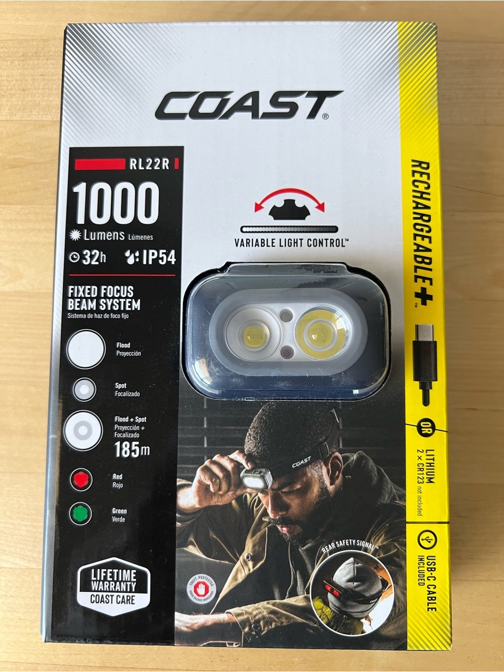 Coast RL22R Rechargeable Headlamp